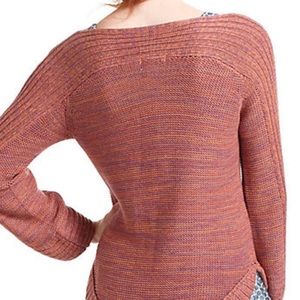 Anthropologie Jamison Sweater Rust Orange SZ S